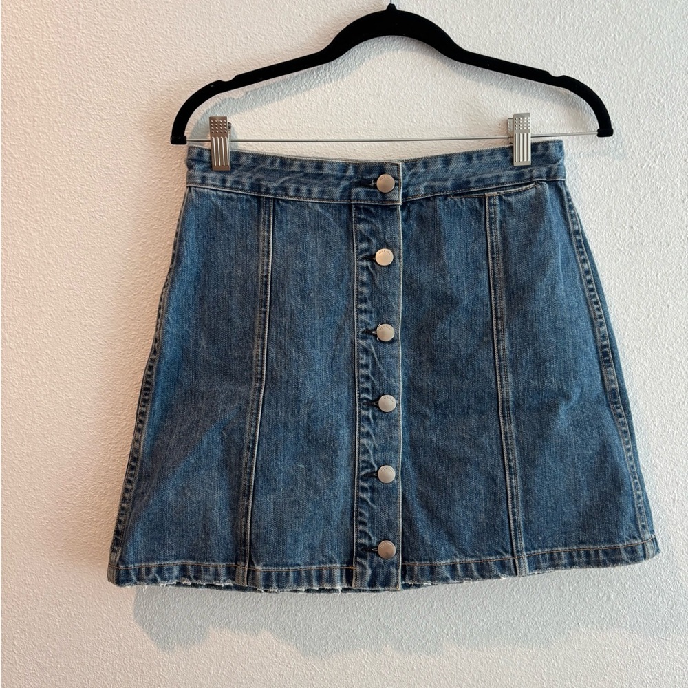 rag & bone Button-Front Skirt